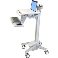 Ergotron StyleView EMR Laptop Cart. SV40 Aluminium. Grey. White Multim