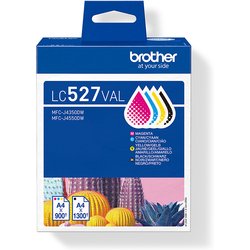 Brother LC-527VAL Ink Cartridge Multi Pack Bk.C.M.Y 1200Pg + 3X900 Pg
