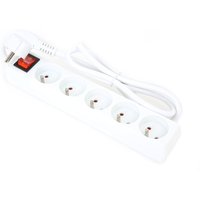 Platinet FL5F15W power extension 1.5 m 5 AC outlet(s) White