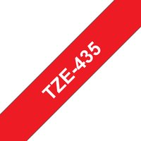 Brother TZE-435 DirectLabel white on red Laminat 12mm x 8m for Brother