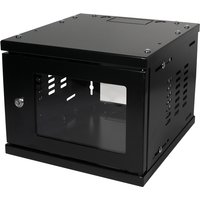 LogiLink W06Z33B rack cabinet 4U Wall mounted rack Black