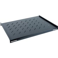 FDL 550mm DEEP 19 INCH FIXED VENTED SHELF - BLACK