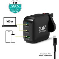 Port Designs PLUG USB-C PD 100W GAN + USB-C 2M