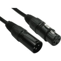 Cables Direct 5M 3PIN XLR M-F CAB BLK B/Q20 audio cable XLR (3-pin) Bl