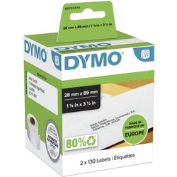 Dymo 99010/S0722370 Directlabel-Etikettes 89Mm X28Mm Pack=2 For Dymo 4