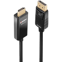 Lindy 0.5M Active Displayport To Hdmi Cable With Hdr Lindy 0.5M Active Displayport To Hdmi Cable With Hdr