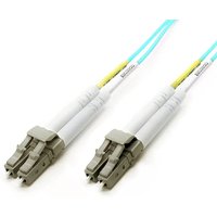Cablenet 3m OM4 50/125 LC-LC Duplex Aqua LSOH 1.8mm Minizip Fibre Patc