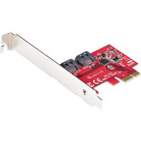 StarTech.com SATA PCIe Card - 2 Port PCIe SATA Expansion Card - 6Gbps