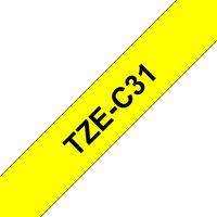Brother TZE-C31 DirectLabel black on yellow Laminat 12mm x 5m for Brot