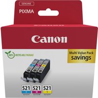 Canon 2934B016/CLI-521 Ink cartridge multi pack C.M.Y Blister with sec