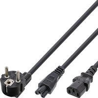 Microconnect PE011418 power cable Black 1.8 m Power plug type E+F C13