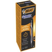 BIC Gel-ocity Quick Dry Black Clip-on retractable ballpoint pen Medium