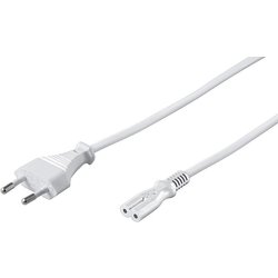 Microconnect PE030710W Power Cable White 1 M Power Plug Type C C7 Coup