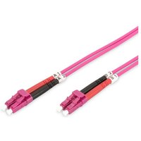 FDL 1M OM4 50/125 LC-LC DLX 2.8mm FIBRE OPTIC CABLE - VIOLET