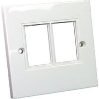 Cablenet LJ6C Faceplate Single Gang 2 Port