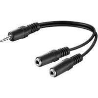 Microconnect AUDLR02 audio cable 0.2 m 3.5mm 2 x 3.5mm Black