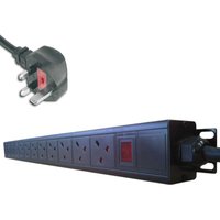 POWERDATA 12 WAY 19 INCH RACK UK PDU TO 13A PLUG - VERTICAL