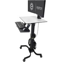Ergotron WorkFit-C. Dual Sit-Stand Black. Grey Flat panel Multimedia c