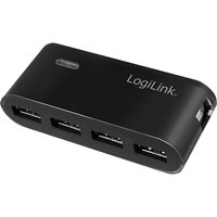 LogiLink UA0085 interface hub USB 2.0 Type-A 480 Mbit/s Black