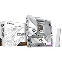 GIGABYTE B850M AORUS ELITE WIFI6E ICE Motherboard- AMD Ryzen 9000 Series CPUs, 12+2+1 Phases Digital VRM, up to 8200MHz DDR5 (OC), 1xPCIe 5.0 + 1xPCIe 4.0 M.2, 2.5LAN, WIFI 7, USB 3.2 Gen 2