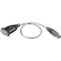 ATEN UC232A serial cable Transparent 0.35 m USB Type-A DB-9