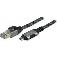 MCL MC1D99AZZ03CRJ452 cable gender changer USB C RJ-45 Black. Grey