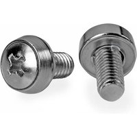 StarTech.com 50-Pack 12-24 12mm Nickel Plated Screws. Mounting Screws