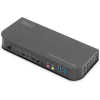 Digitus KVM Switch. 2-Port. 4K60Hz. 2 x DP in. 1 x DP/HDMI out