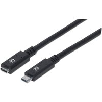 Manhattan USB-C to USB-C Extension Cable. 50cm. Male to Female. USB 3.