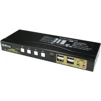 Cables Direct 4 PORT DP/USB/AUDIO KVM