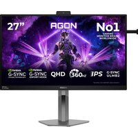 AOC AGON AG276QSG2 27" Quad HD Fast IPS 360Hz 0.3ms NVIDIA G-Sync Pulsar Height Adjustable Gaming Monitor with Speakers