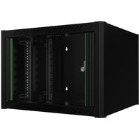 Lanview RWM07U56BL rack cabinet 7U Wall mounted rack Black