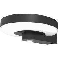 4lite Arundel Solar IP44 Die-Cast Aluminium LED Outdoor Wall Light wit