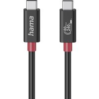 Hama USB-C Cable. E-Marker. USB4 Gen4. 80 Gbit/s. 5 A. 240 W. 1.00 m