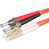 Cablenet 3m OM1 62.5/125 LC-ST Duplex Orange LSOH Fibre Patch Lead