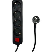 Microconnect MC-GRU0045BS power extension 5 m 4 AC outlet(s) Indoor Bl