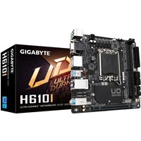 GIGABYTE H610I Motherboard - Supports Intel Core 14th CPUs 4+1+1 Hybrid Digital VRM up to 5600MHz DDR5 1xPCIe 3.0 M.2 GbE LAN USB 3.2 Gen 1