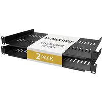 StarTech.com 2-Pack 1U Server Rack Shelf. Vented Rackmount Cantilever