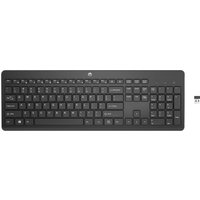 HP 230 BLK WL KBD keyboard Universal RF Wireless Black