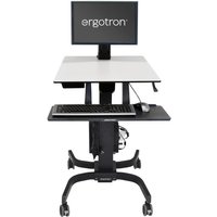 Ergotron WorkFit-C. Single LD Sit-Stand Workstation Black. Grey Multim