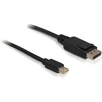 DeLOCK mini DP/DP 1.2 2 m Mini DisplayPort DisplayPort Black