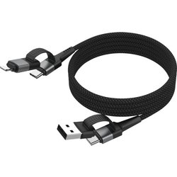 Ansmann 1700-0188 Usb Cable 1.2 M Usb A/Usb C Usb C/Lightning Black. S