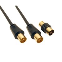 Cables Direct 2TV-50BK coaxial cable 50 m Black