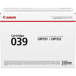 Canon 039 Toner Cartridge 1 Pc(S) Original Black