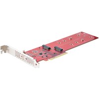 StarTech.com Dual M.2 PCIe SSD Adapter Card. PCIe x8 / x16 to Dual NVM