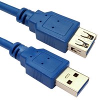 Cables Direct 5mtr USB 3.0 A M - A F Blue