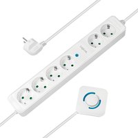 LogiLink LPS271 power extension 1.5 m 6 AC outlet(s) Indoor White