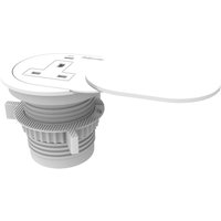 Fellowes Power Spot with 1 Power Socket & 1 USB-C Port White