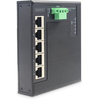 Digitus 5 Port Gigabit Ethernet Network Switch Switch. Flat. Industria