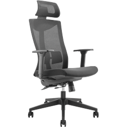 Logilink Premium Office Chair. Mesh Back. Black